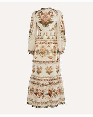 FARM Rio Majestic Hearts Maxi Dress - Natural