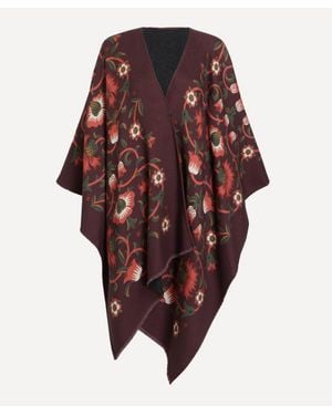 Liberty Lodden 160X140 Wool Cape - Red
