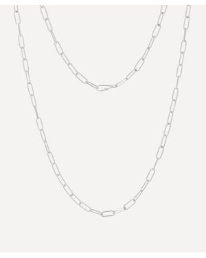 Annoushka 14Ct Mini Short Cable Chain Necklace - White