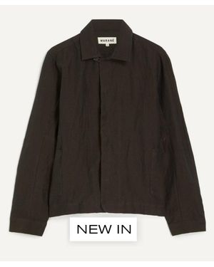 Marané Linen-Cotton Jacket - Black