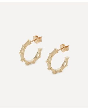 Liberty 9Ct Tepper Hoop Earrings - White