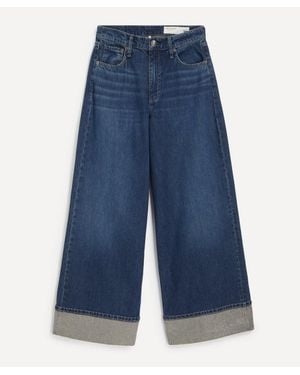 Rag & Bone Sofie Ankle Wide-Leg Jeans - Blue