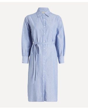 Barbour Avon Striped Shirt Dress - Blue