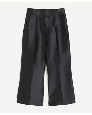 D'Estree Yoshitomo Silk-Blend Pants - Black