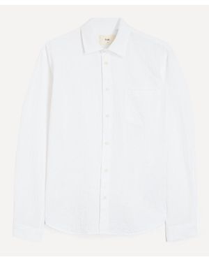 Folk Relaxed Seersucker Shirt - White