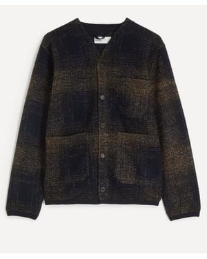 Universal Works Marble Fleece Cardigan - Black