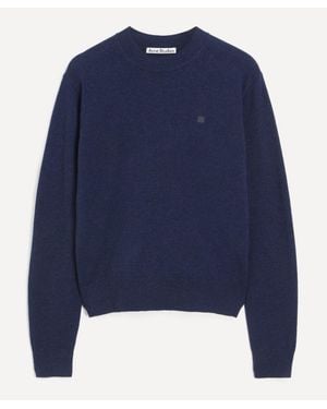 Acne Studios Crew-Neck Yak-Wool Jumper - Blue