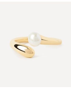 Pdpaola 18Ct-Plated La Perla Ring - Natural
