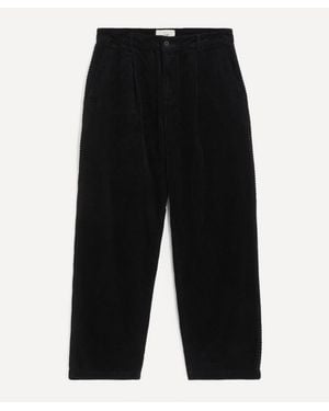 Folk Wide Fit Chunky Cord Pants - Black
