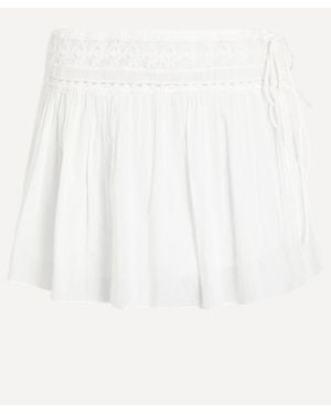 Posse Danielle Lace-Trim Skort - White