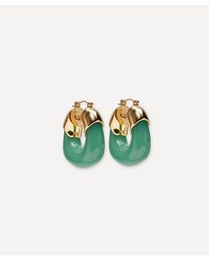Lizzie Fortunato Plated Mini Organic Hoop Earrings - White