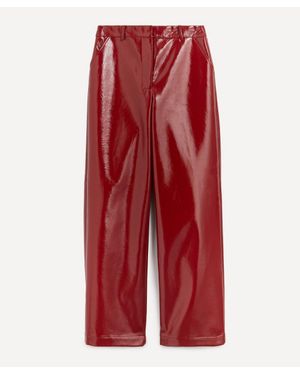 Kitri Remi Vinyl Trousers - Red