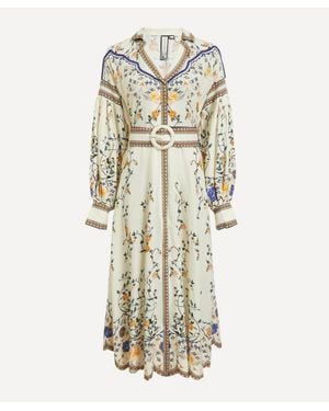 Scarlett Poppies Flora Danica Long Dress - White