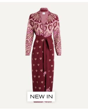 Hayley Menzies Dalton Duster Maxi Cardigan - Red