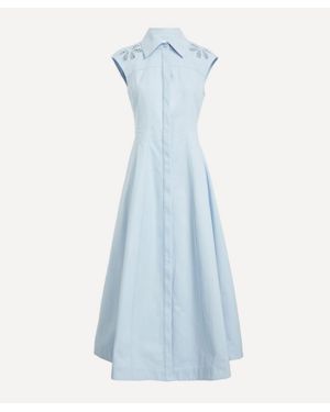 Clea Franca Midi Dress - Blue