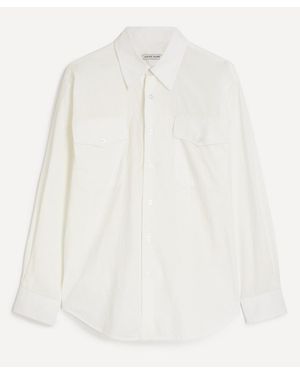 Carter Young Poplin Utility Hugo Shirt - White