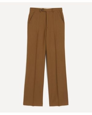 Husbands Worsted Wool Twill Pants - Brown