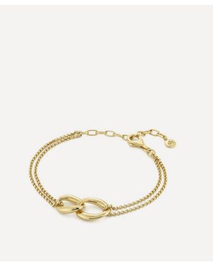 Dinny Hall 18Ct-Plated Vermeil Wave Double Link Bracelet - Natural