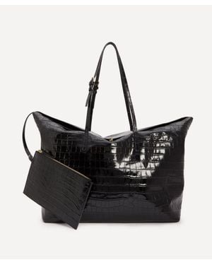 Loulou de Saison Angie Embossed Travel Bag - Black