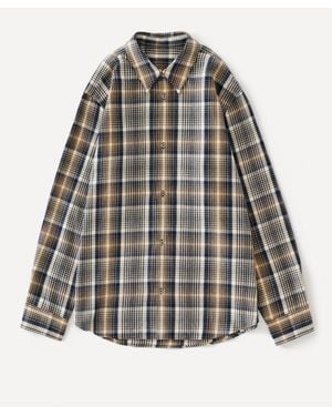 Studio Nicholson View Silk Shirt - Gray