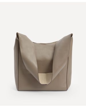 JOSEPH Women's Cozumel Light Hickory Leather Slouch Bag - Grey