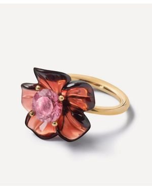 Sophie Joanne 14Ct Big Island Flower Ring - White
