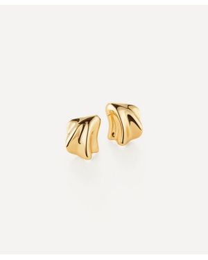 Jenny Bird 14Ct-Plated Zoe Stud Earrings - Metallic
