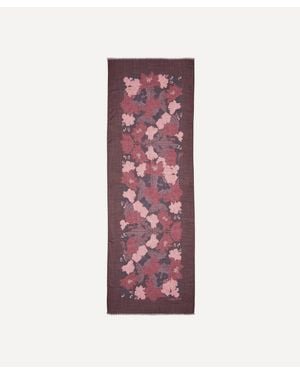 Liberty Laura's Reverie 65X195 Wool-Silk Scarf - Red