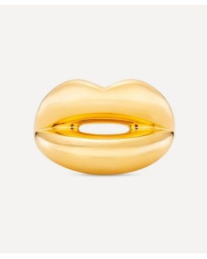 Solange Azagury-Partridge 18Ct Plated Vermeil Hotlips Ring - Yellow
