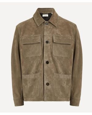 FRAME Suede Chore Coat - Green