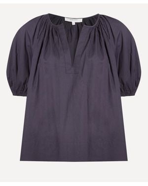 Mondo Corsini Esmeralda Cotton Blouse - Blue