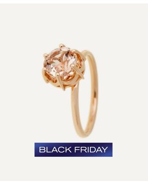 Selim Mouzannar 18Ct Rose Morganite Solitaire Ring - White