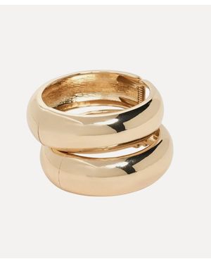 Shashi Plated Double Tsuki Cuff Bracelet Set - Natural