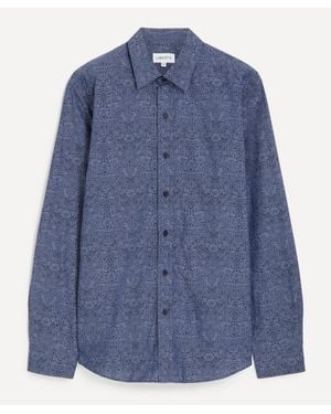 Liberty Classic Fit Tana Lawn Cotton Shirt - Blue