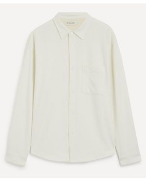 FRAME Textured Long-Sleeve Shirt - White