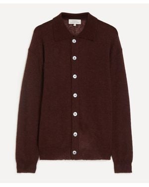 Studio Nicholson Hamto Polo Cardigan - Brown