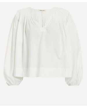 Mondo Corsini Elizabeth Linen Blouse - White