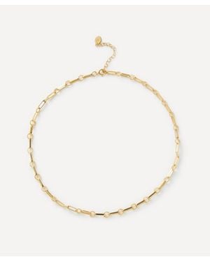 V By Laura Vann 18Ct-Plated Vermeil Twisted Link Vintage Chain Necklace - Natural
