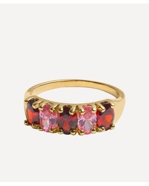 Anna + Nina Plated Coucou Ring - White