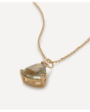 Mateo 14Ct Amethyst Trillion Pendant Necklace - Metallic