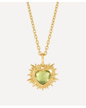 Rachel Jackson 22Ct-Plated Electric Love August Birthstone Necklace - Metallic