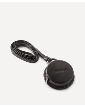 Lemaire Molded Tape Leather Necklace - Black