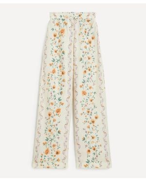 Agua Bendita Totoa Chinesis High-Rise Trousers - White