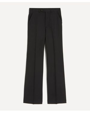 Husbands Worsted Wool Twill Pants - Black
