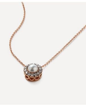 Selim Mouzannar 18Ct Beirut Pearl And Diamond Pendant Necklace - Natural