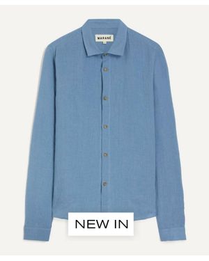 Marané Marko Linen Shirt - Blue