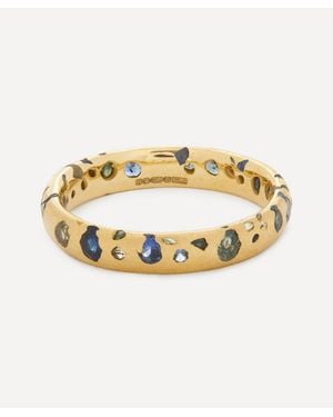 Polly Wales 18Ct And Sapphire Confetti Ring - Metallic