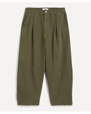 LE17SEPTEMBRE One-Tuck Wide Denim Jeans - Green