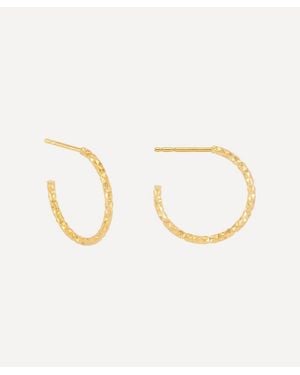 Rachel Jackson 22Ct-Plated Shimmering Sun Medium Hoop Earrings - Natural