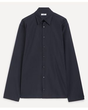 Rier Plombe Cotton Poplin Shirt - Blue